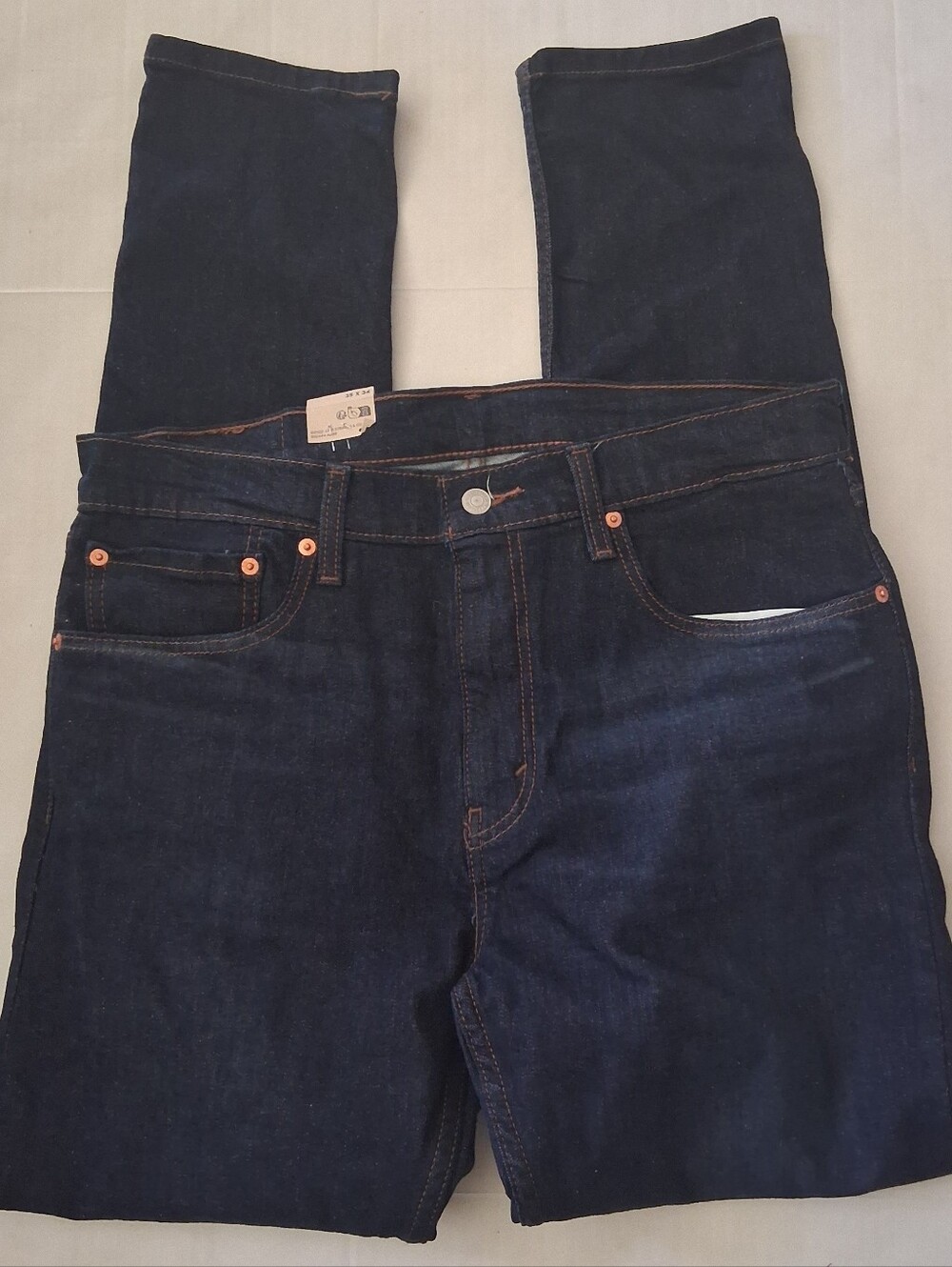 Levis 512 Slim Taper Dark Wash Jeans Sz 35x34 NWT